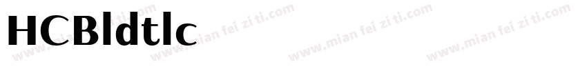 更紗黑體 HC Bold Italic字体转换